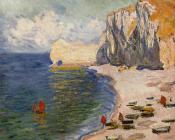 克劳德 莫奈 : The Beach and the Falaise d'Amont